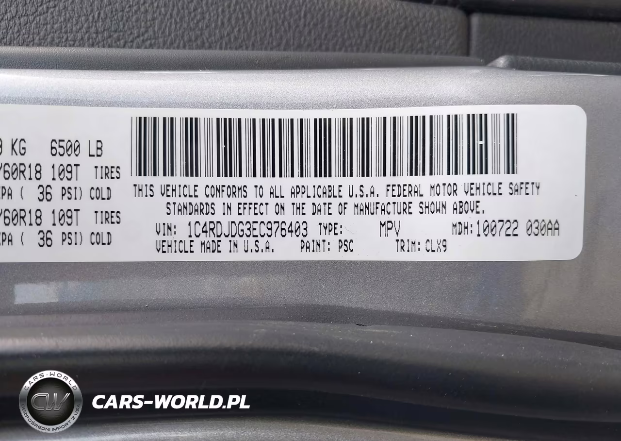 2014 Dodge Durango Limited VIN:1C4RDJDG3EC976403 - 9