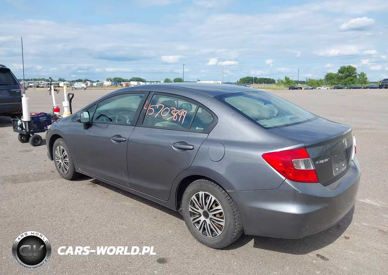 2012 Honda Civic Lx VIN:19XFB2F54CE031332 - 3