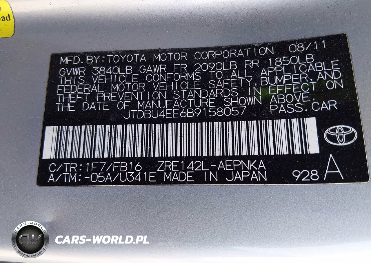 2011 Toyota Corolla Le VIN:JTDBU4EE6B9158057 - 9