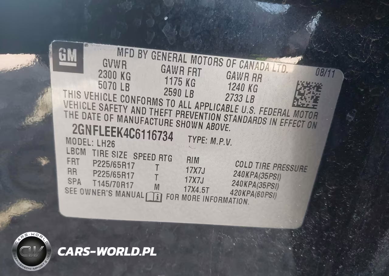2012 Chevrolet Equinox Lt W-1Lt VIN:2GNFLEEK4C6116734 - 9