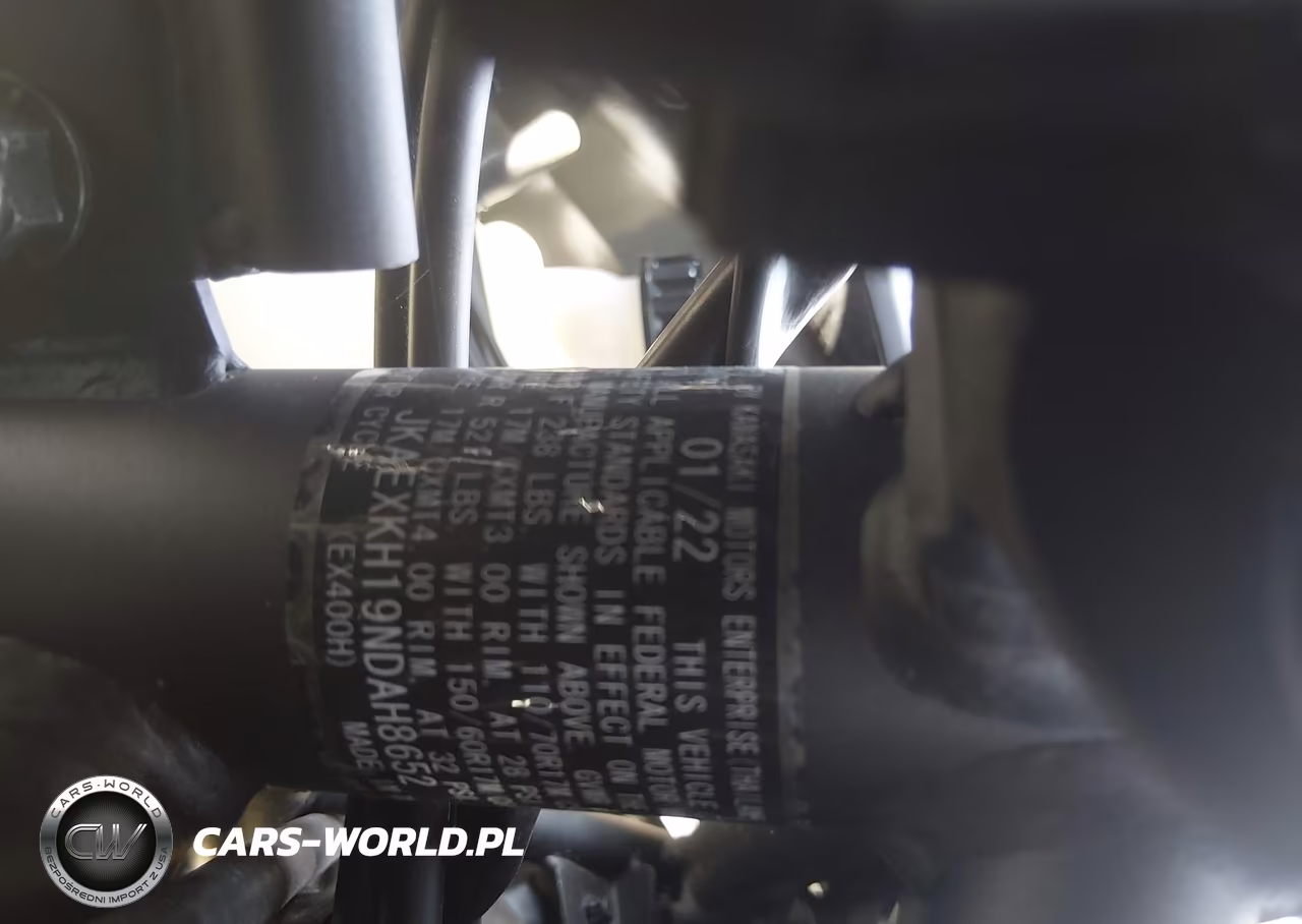 2022 Kawasaki Ex400 VIN:JKAEXKH19NDAH8652 - 10
