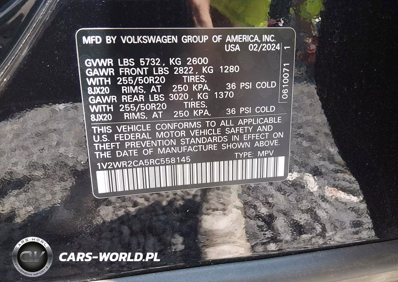 2024 Volkswagen Atlas 2.0T Se W-Technology VIN:1V2WR2CA5RC558145 - 9