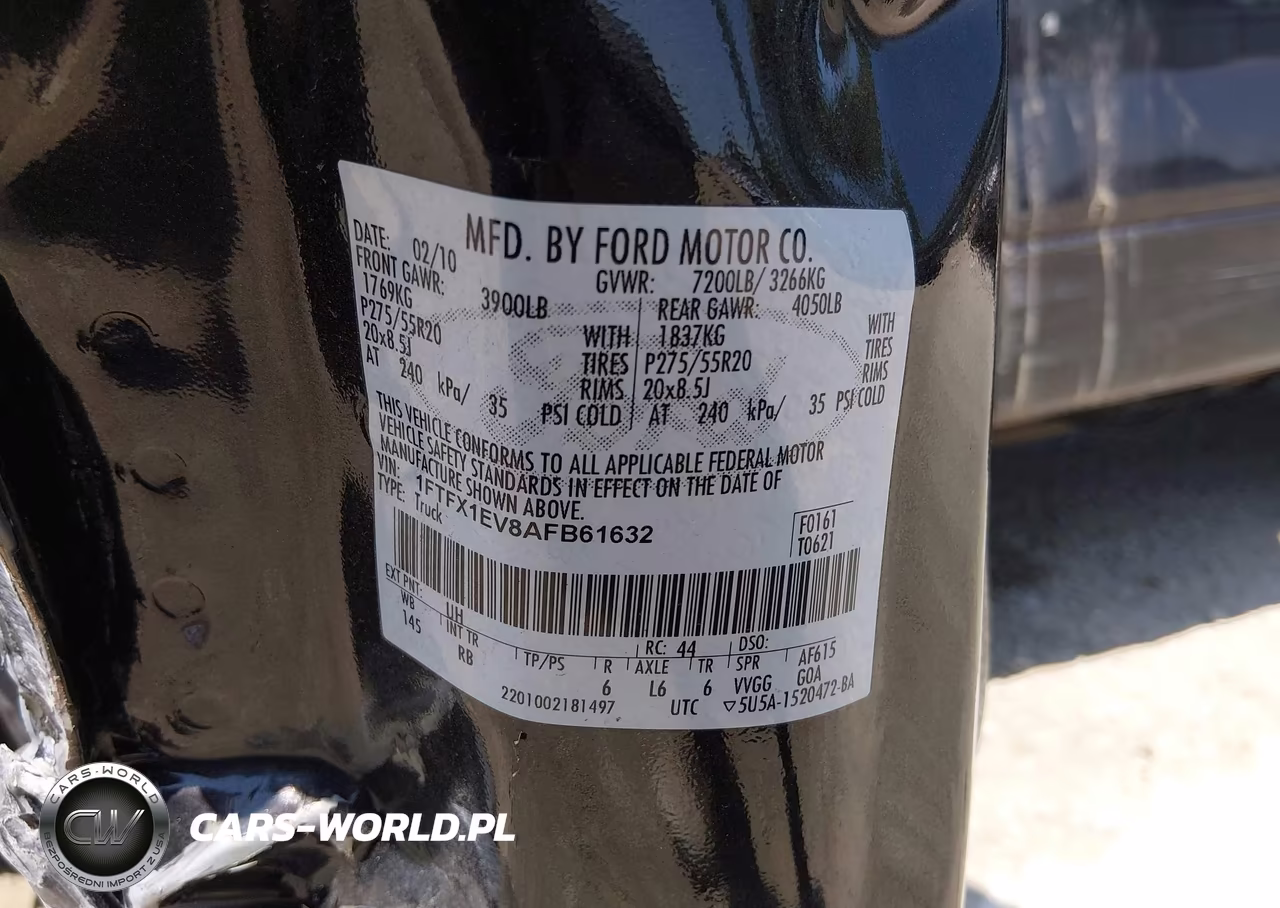 2010 Ford F-150 Fx4-Lariat-Xl-Xlt VIN:1FTFX1EV8AFB61632 - 9