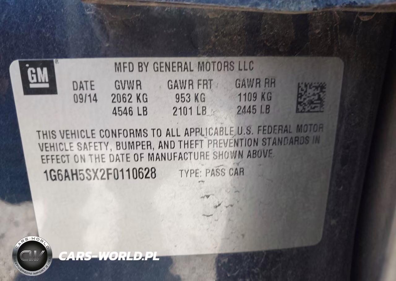 2015 Cadillac Ats Luxury VIN:1G6AH5SX2F0110628 - 9