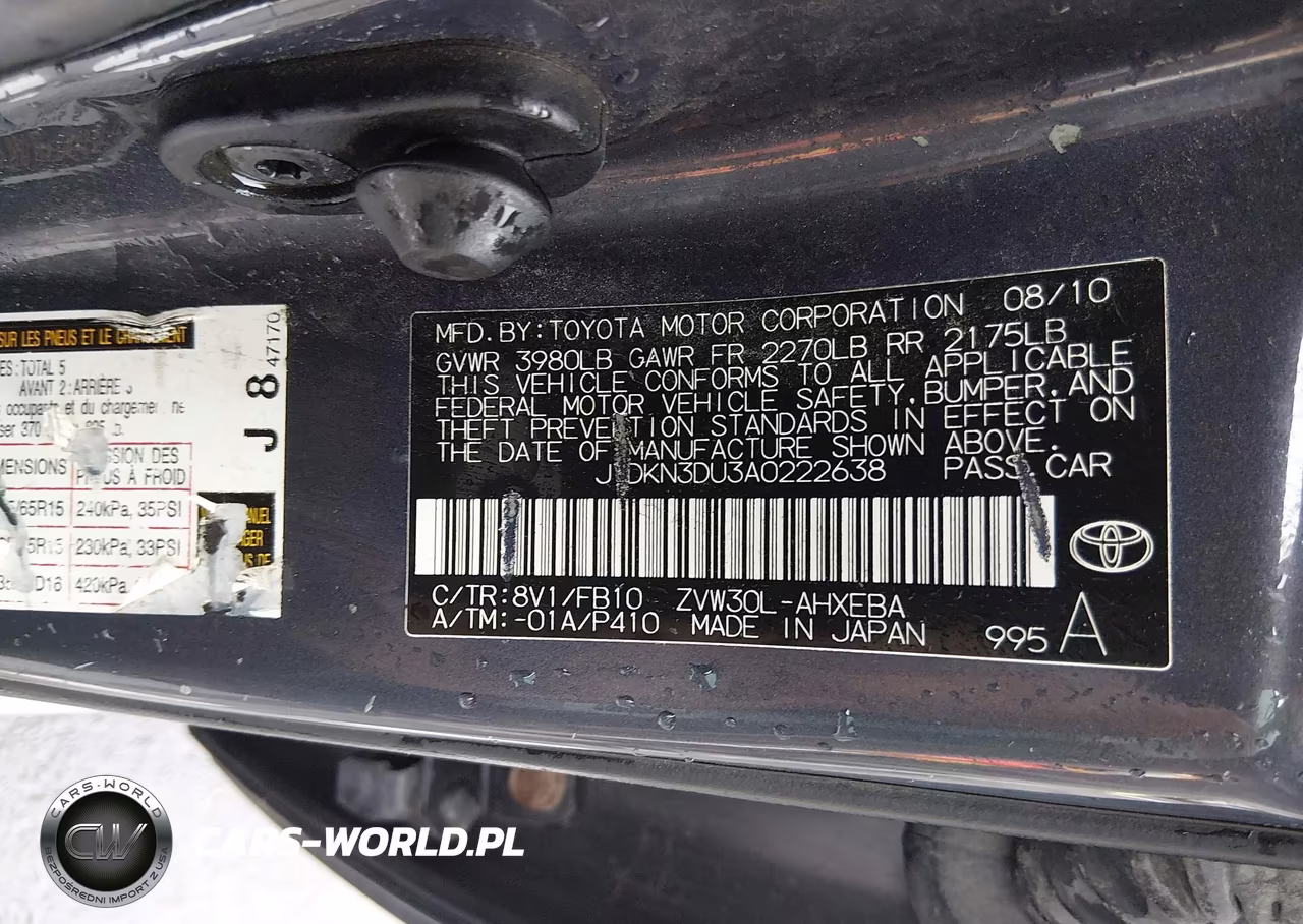 2010 Toyota Prius Iii VIN:JTDKN3DU3A0222638 - 9