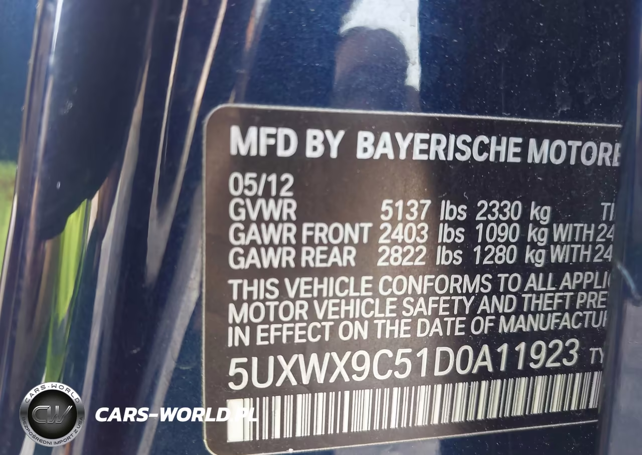 2013 BMW X3 xDrive28I VIN:5UXWX9C51D0A11923 - 9