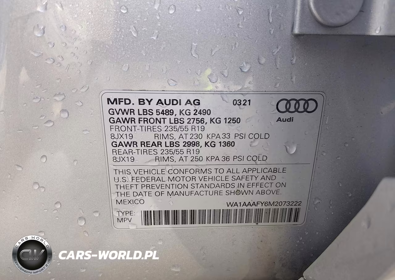 2021 Audi Q5 Premium 45 Tfsi Quattro S Tronic VIN:WA1AAAFY6M2073222 - 9