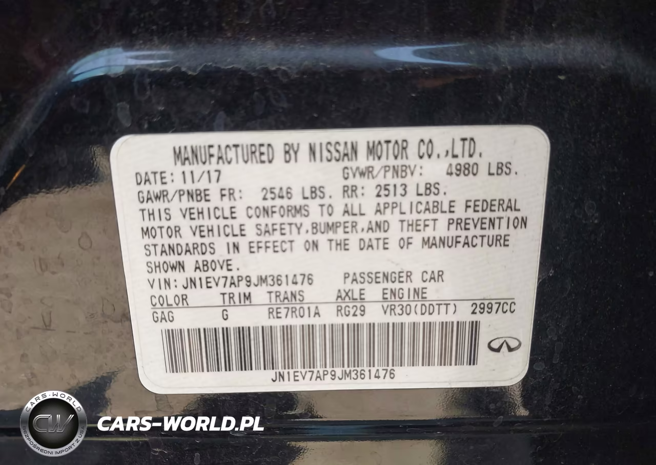 2018 Infiniti Q50 Luxe-Sport VIN:JN1EV7AP9JM361476 - 9