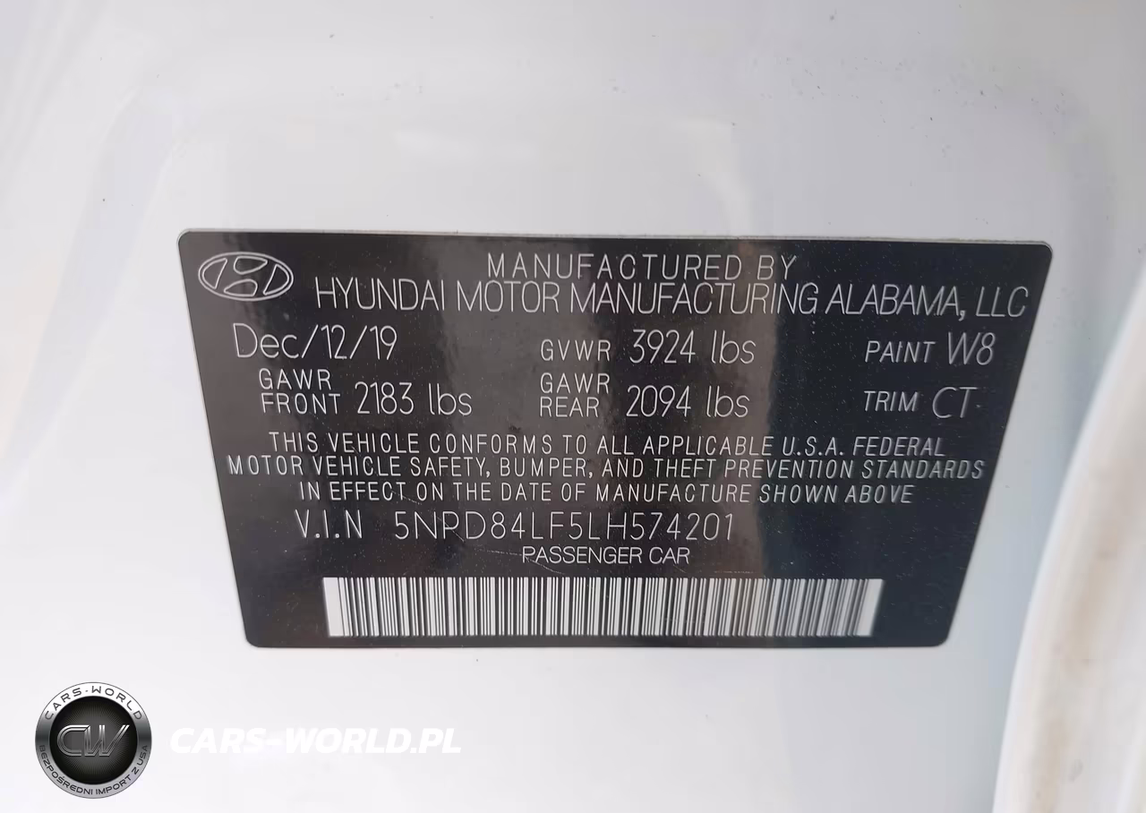 2020 Hyundai Elantra Sel VIN:5NPD84LF5LH574201 - 9