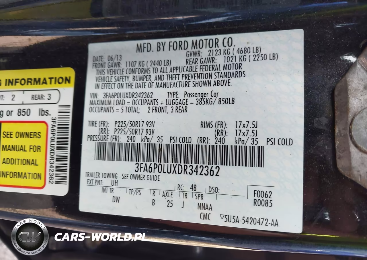 2013 Ford Fusion Hybrid Se VIN:3FA6P0LUXDR342362 - 9