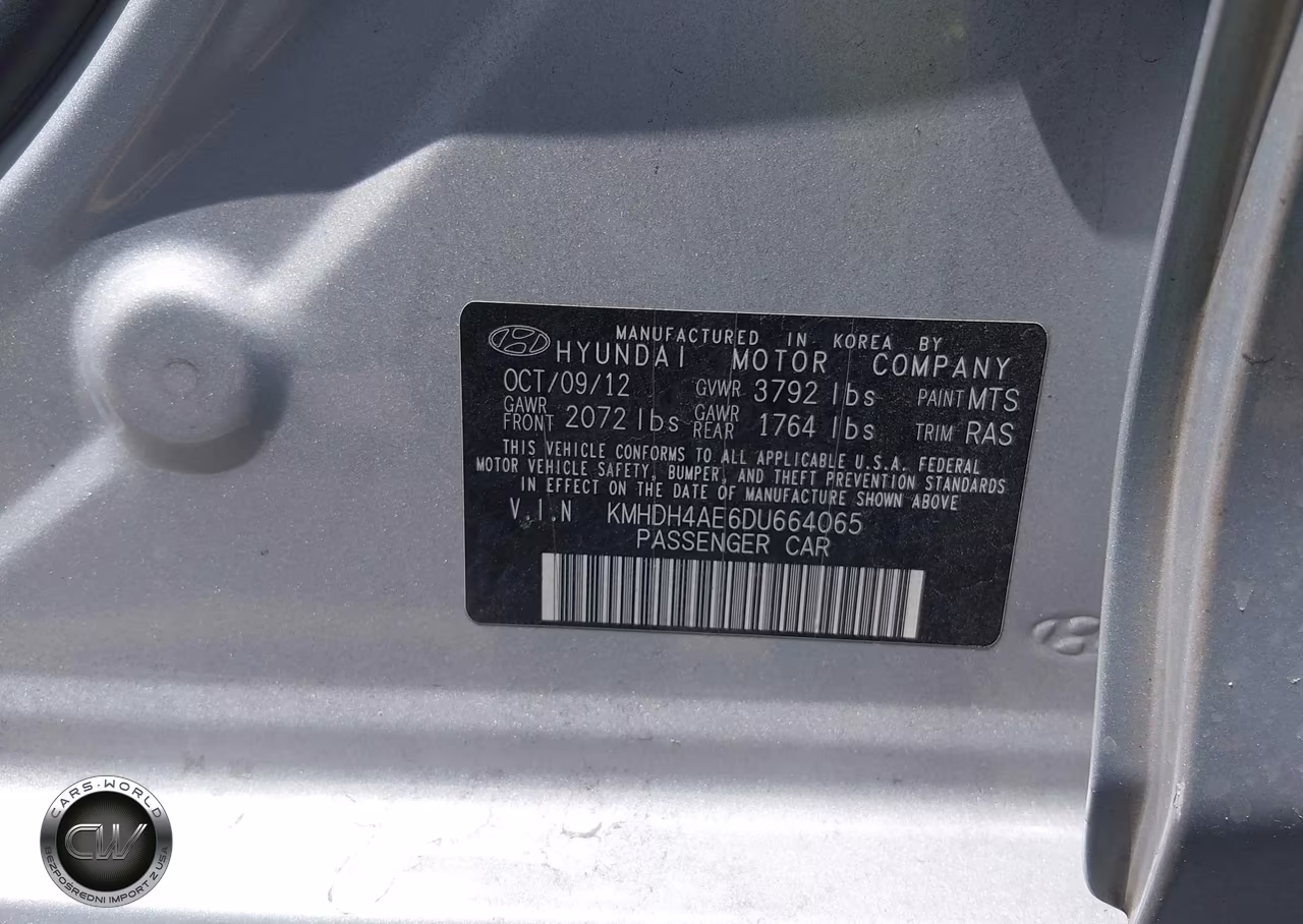 2013 Hyundai Elantra Gls VIN:KMHDH4AE6DU664065 - 9