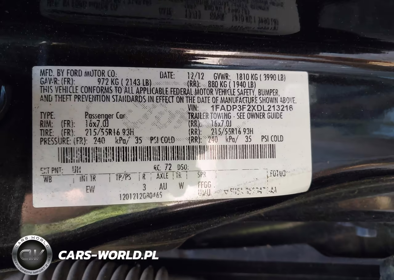2013 Ford Focus Se VIN:1FADP3F2XDL213216 - 9