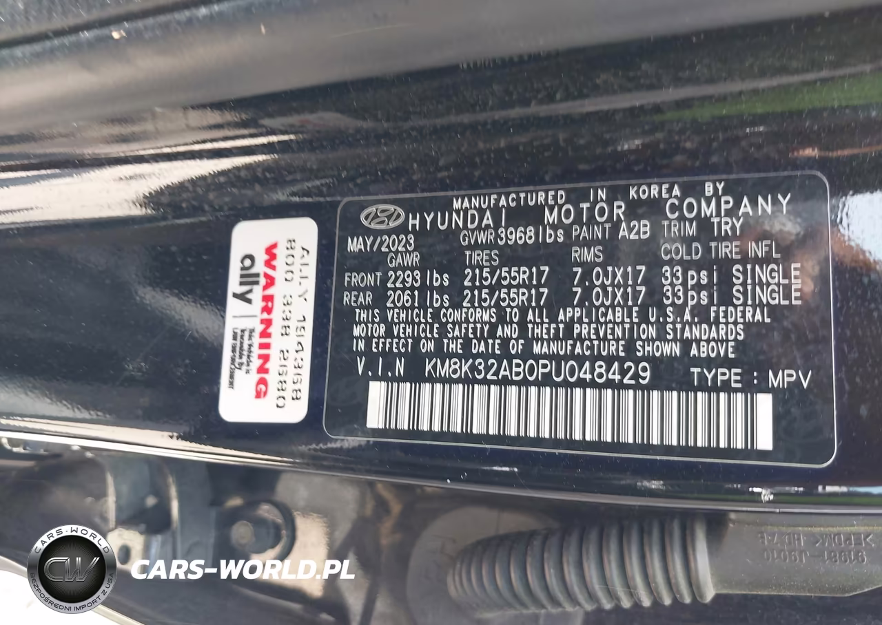 2023 Hyundai Kona Sel VIN:KM8K32AB0PU048429 - 9