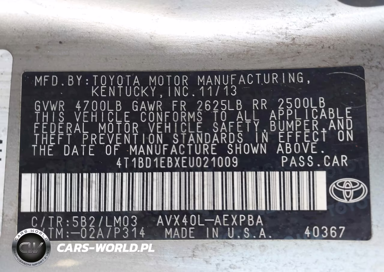 2014 Toyota Avalon Hybrid Limited VIN:4T1BD1EBXEU021009 - 9