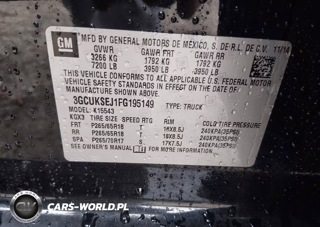 2015 Chevrolet Silverado 1500 Ltz VIN:3GCUKSEJ1FG195149 - 9