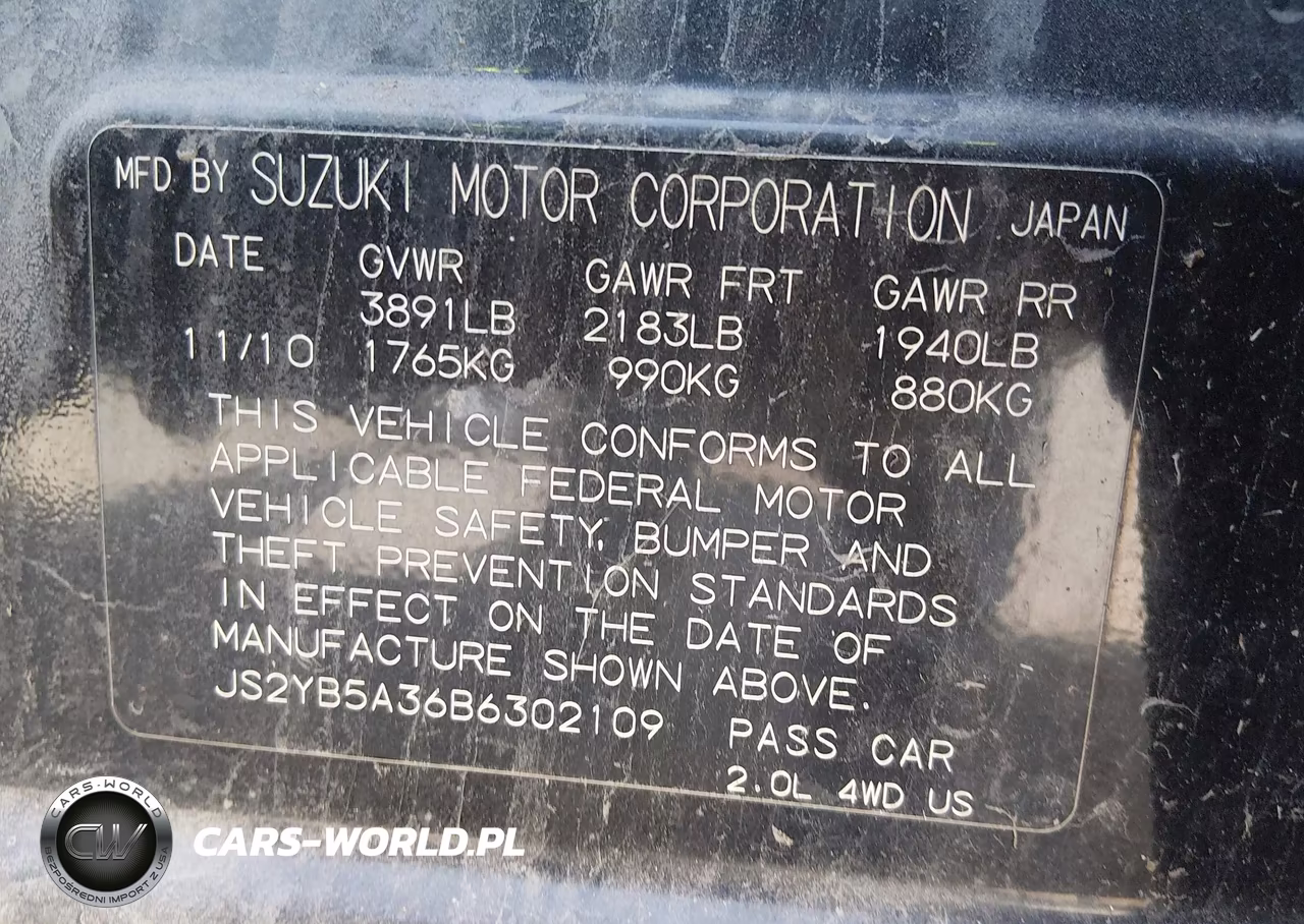 2011 Suzuki Sx4 Premium-Tech Valu Pkg (Nav) VIN:JS2YB5A36B6302109 - 9