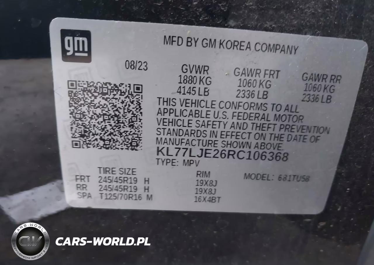 2024 Chevrolet Trax Fwd 2Rs VIN:KL77LJE26RC106368 - 9