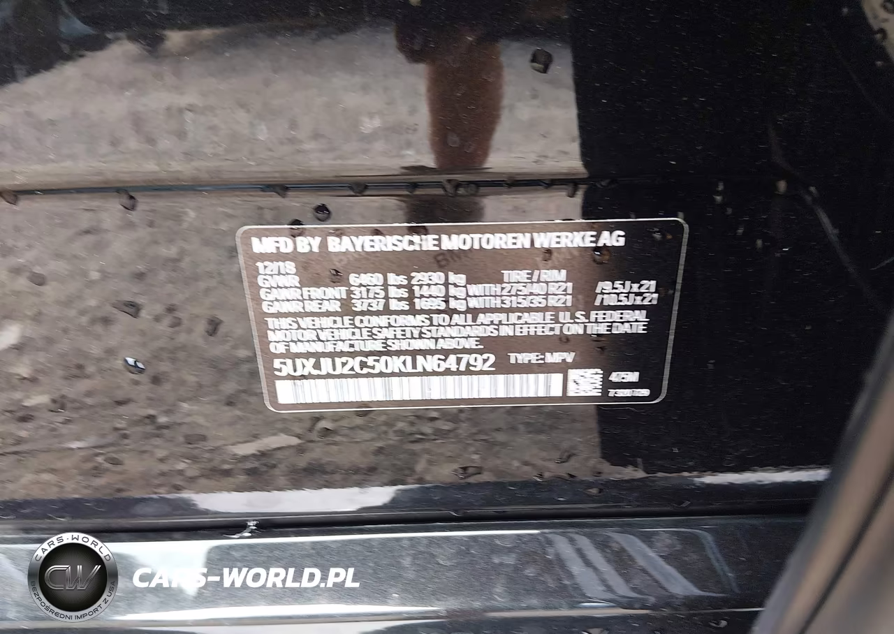 2019 BMW X5 xDrive50I VIN:5UXJU2C50KLN64792 - 9