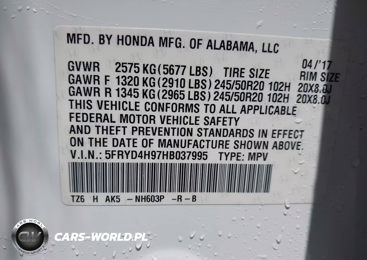2017 Acura Mdx Advance Entertainment Pkgs VIN:5FRYD4H97HB037995 - 9