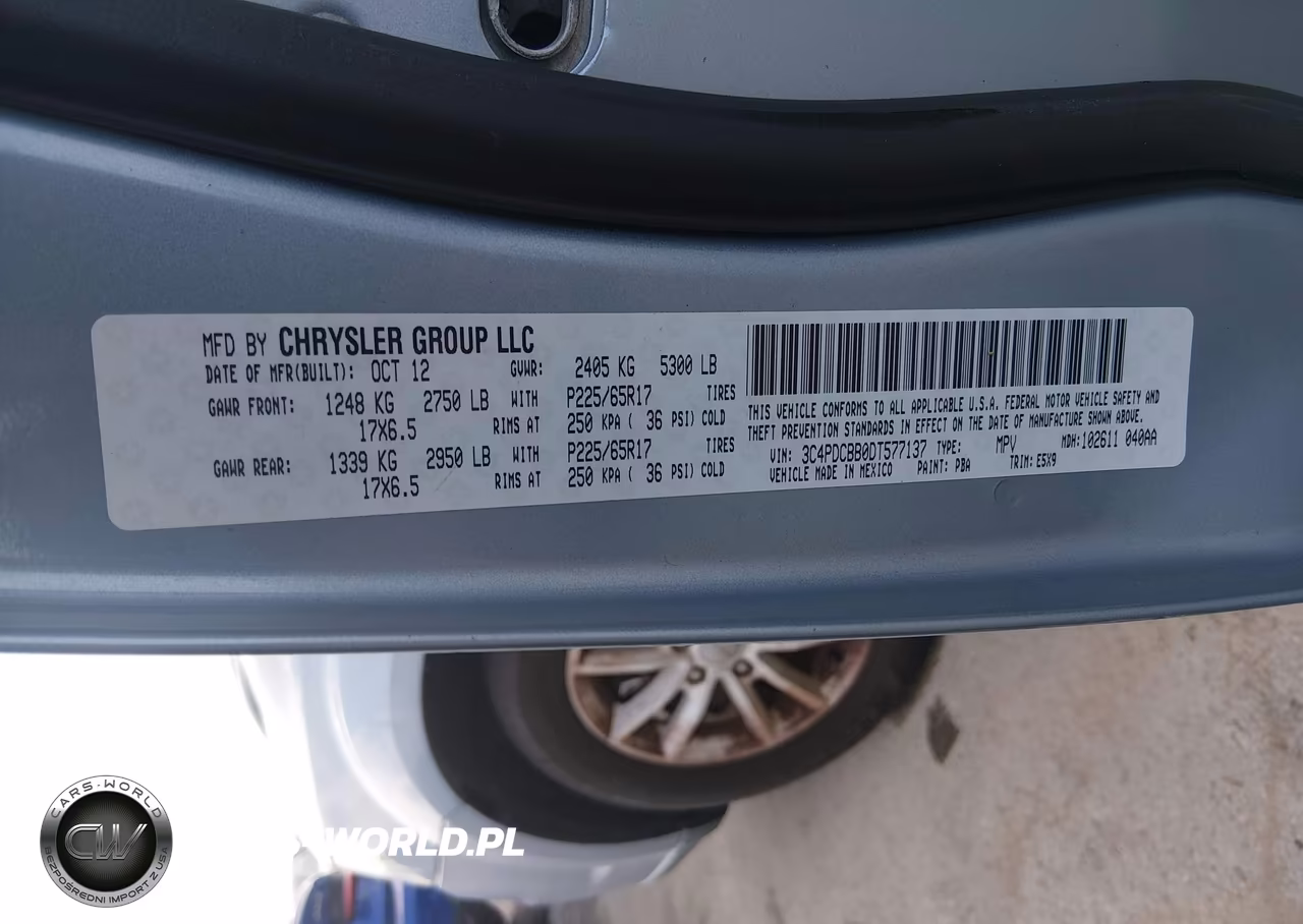2013 Dodge Journey Sxt VIN:3C4PDCBB0DT577137 - 9