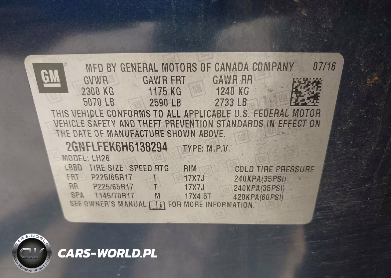 2017 Chevrolet Equinox Lt VIN:2GNFLFEK6H6138294 - 9