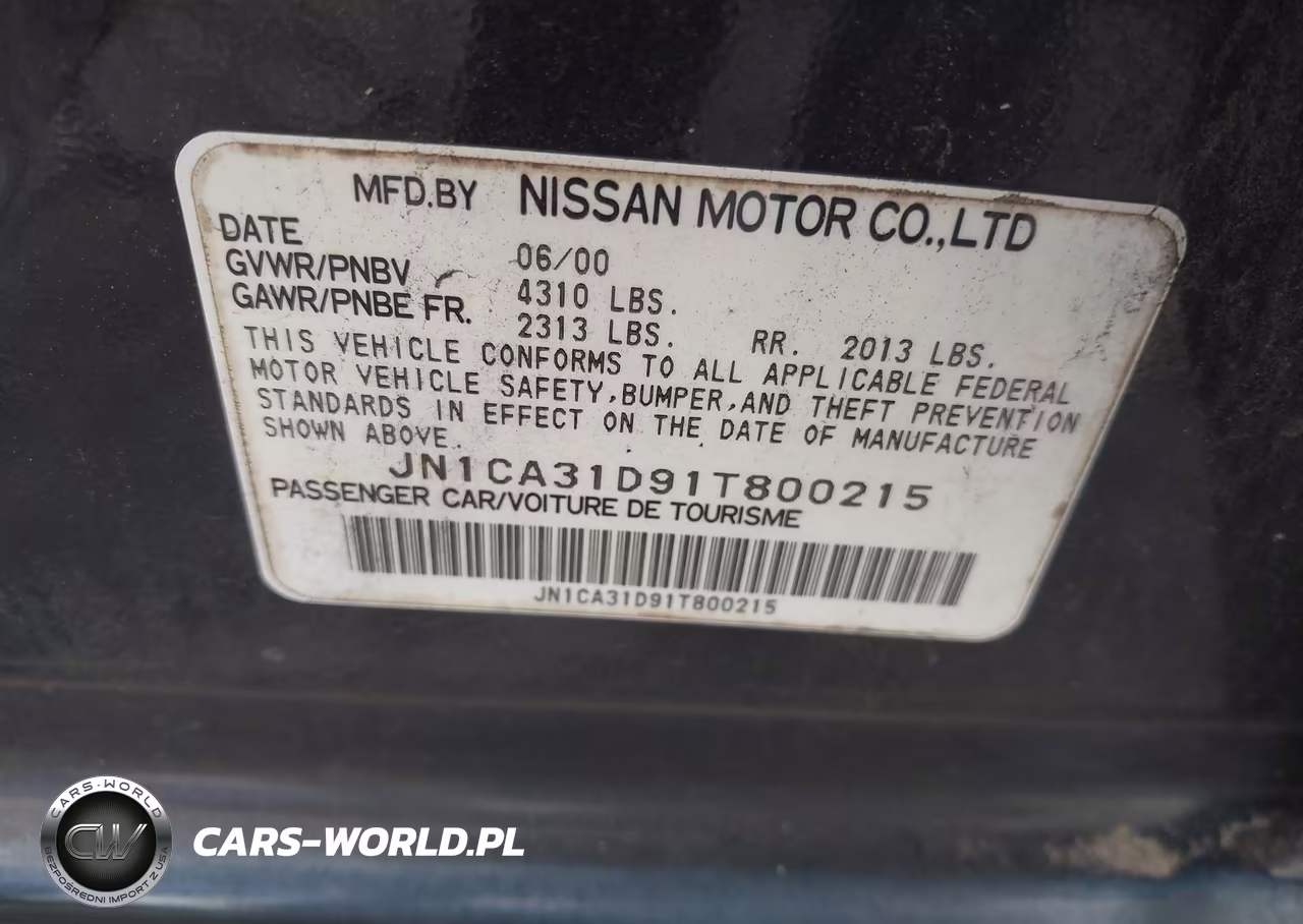 2001 Nissan Maxima Se VIN:JN1CA31D91T800215 - 9