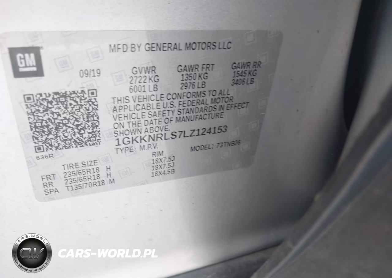 2020 GMC Acadia Fwd Sle VIN:1GKKNRLS7LZ124153 - 9