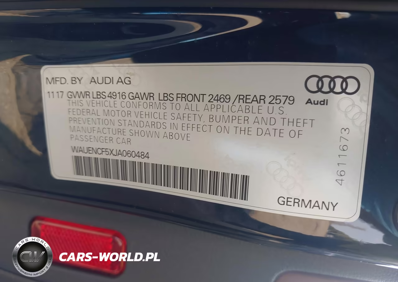 2018 Audi A5 2.0T Premium VIN:WAUENCF5XJA060484 - 9