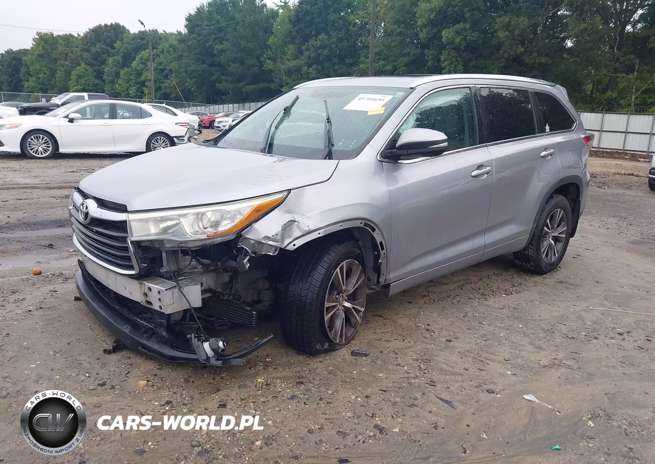 2016 Toyota Highlander Xle V6 VIN:5TDJKRFH8GS356171 - 2