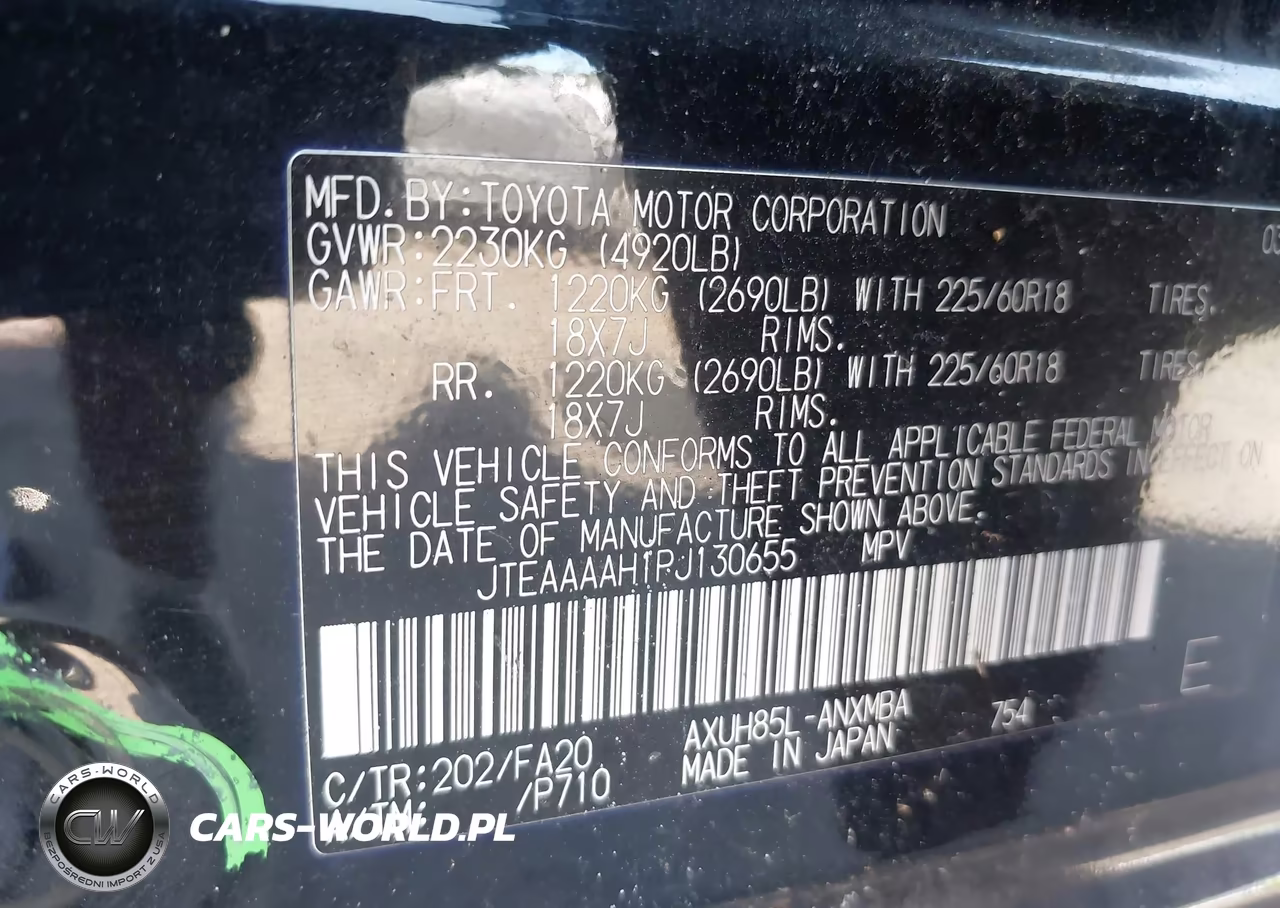 2023 Toyota Venza Le VIN:JTEAAAAH1PJ130655 - 9