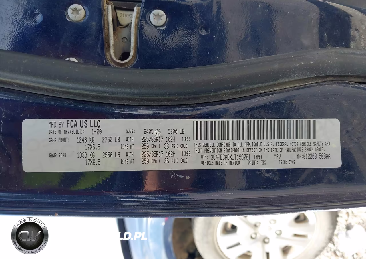 2020 Dodge Journey Se Value VIN:3C4PDCABXLT199781 - 9