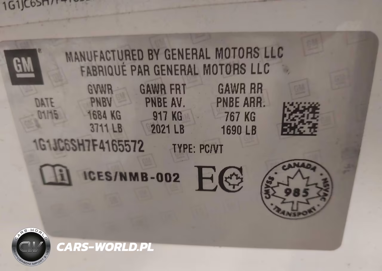 2015 Chevrolet Sonic Lt Auto VIN:1G1JC6SH7F4165572 - 9