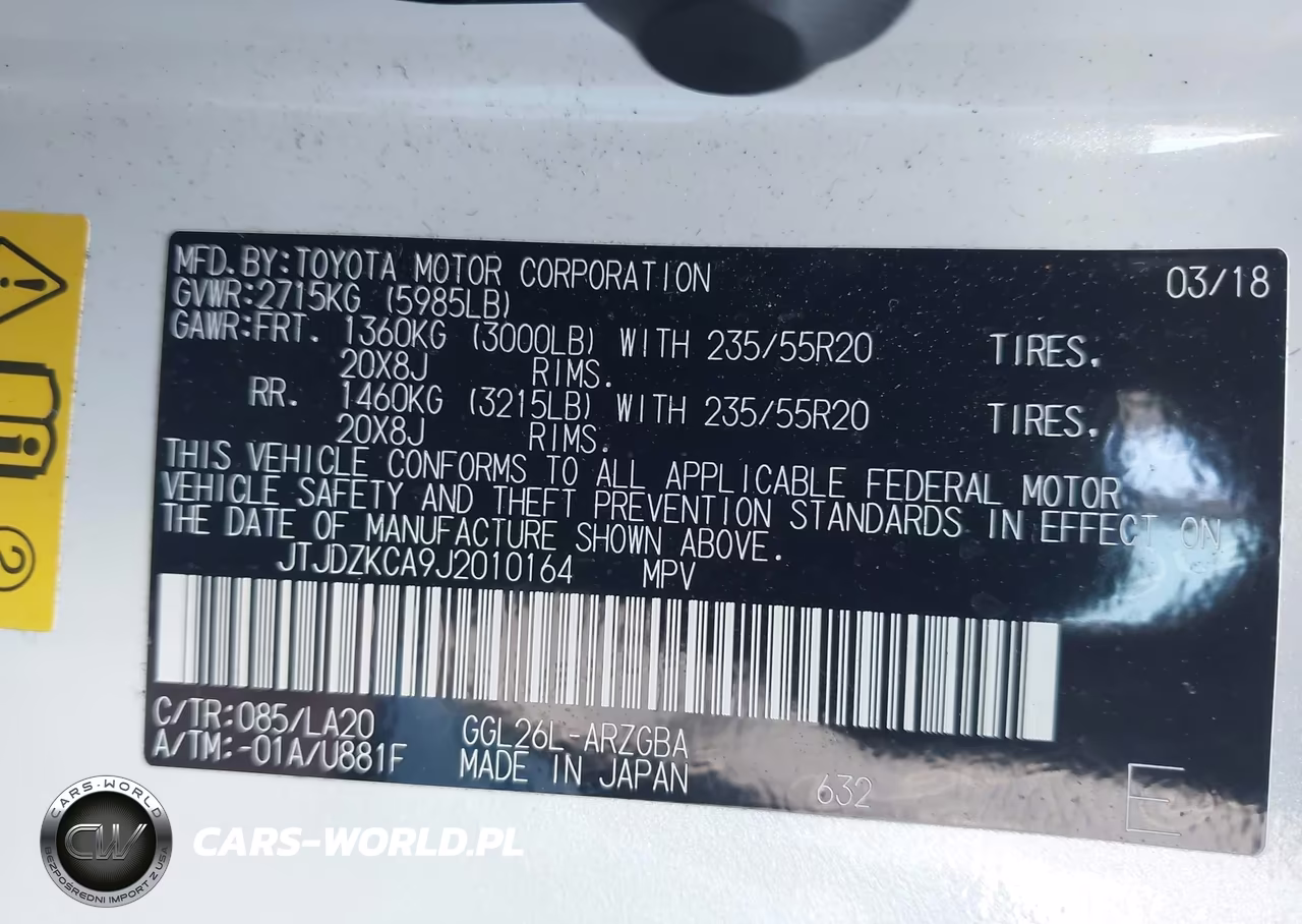 2018 Lexus Rx 350L Luxury VIN:JTJDZKCA9J2010164 - 9
