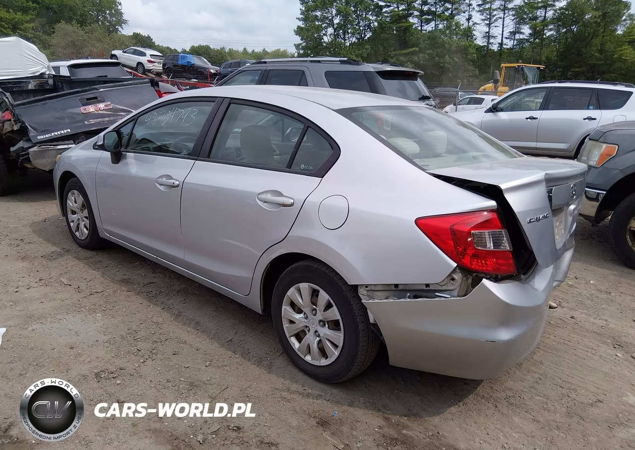 2012 Honda Civic Lx VIN:2HGFB2F59CH314167 - 3