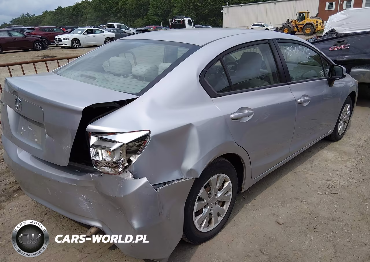 2012 Honda Civic Lx VIN:2HGFB2F59CH314167 - 4