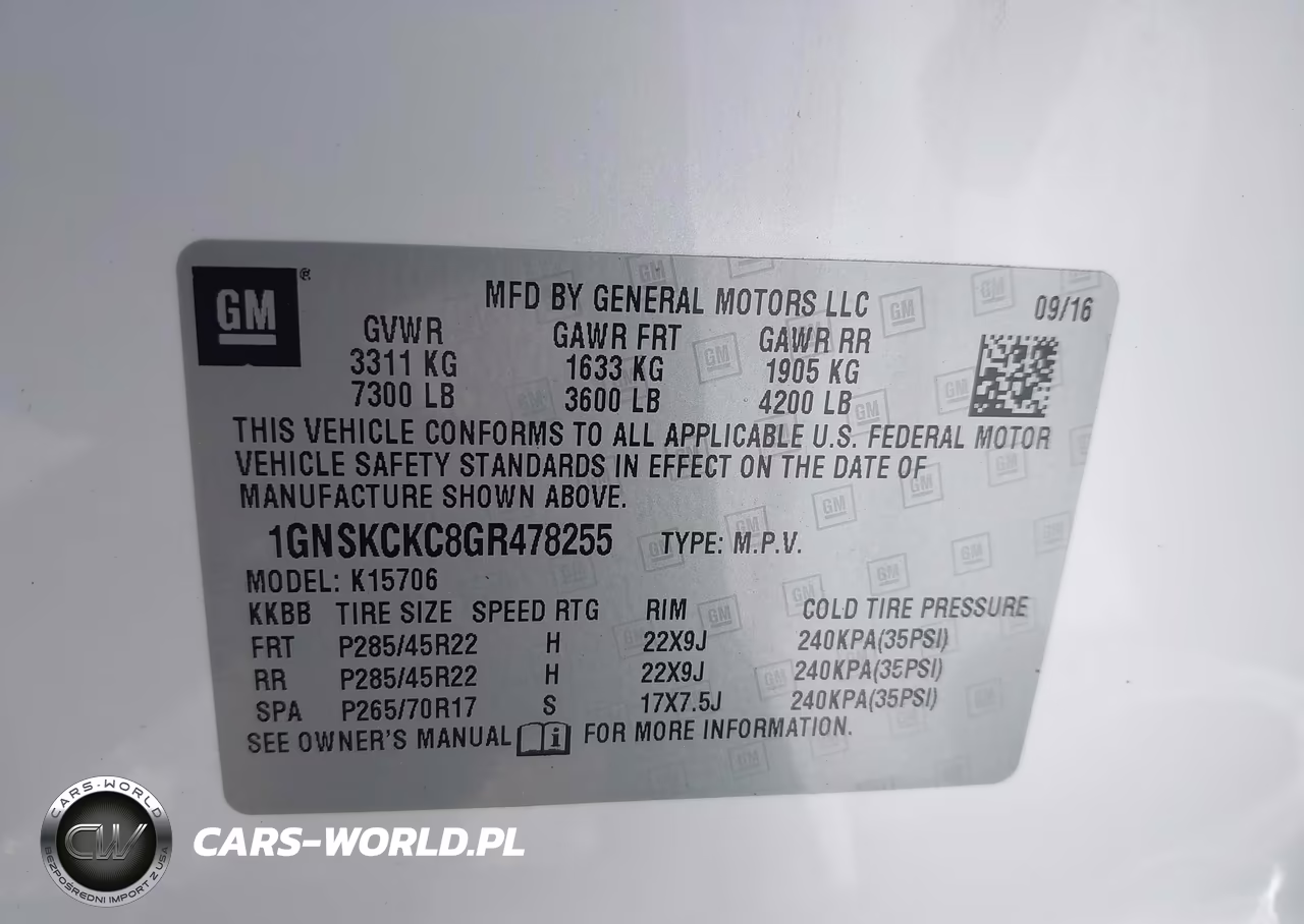2016 Chevrolet Tahoe Ltz VIN:1GNSKCKC8GR478255 - 9