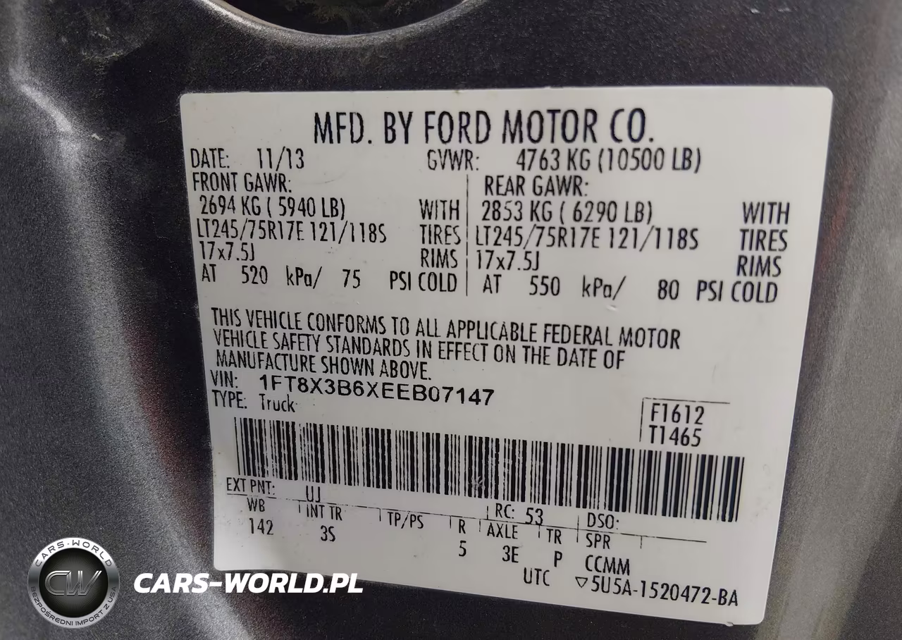 2014 Ford F-350 Xlt VIN:1FT8X3B6XEEB07147 - 8