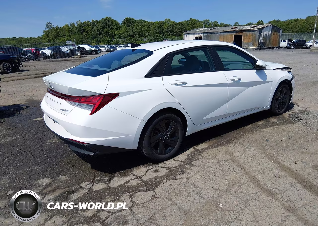 2023 Hyundai Elantra Hybrid Blue VIN:KMHLM4AJXPU060236 - 4