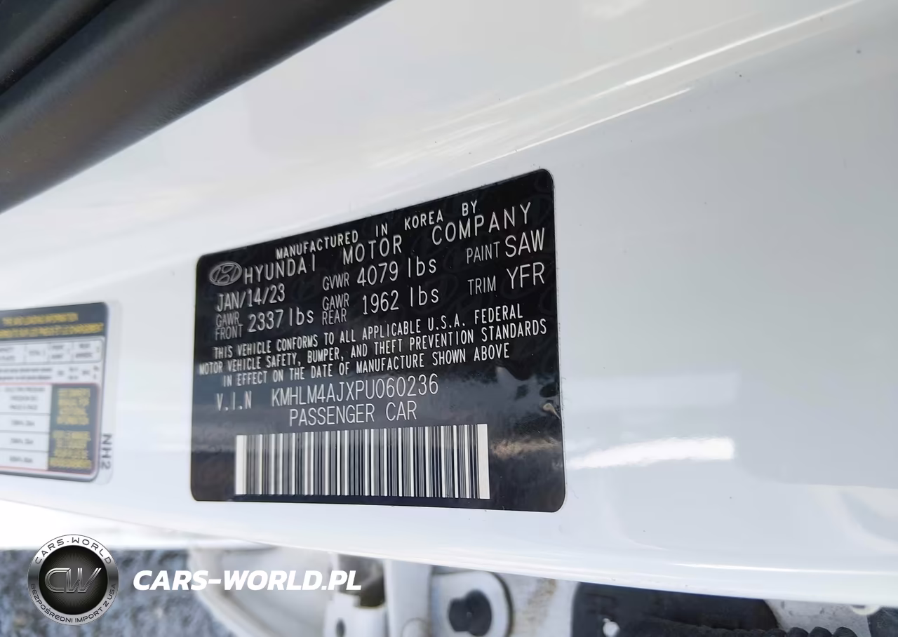 2023 Hyundai Elantra Hybrid Blue VIN:KMHLM4AJXPU060236 - 9