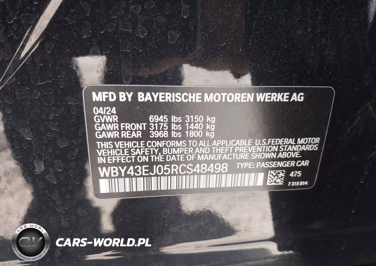 2024 BMW I7 Edrive50 VIN:WBY43EJ05RCS48498 - 9