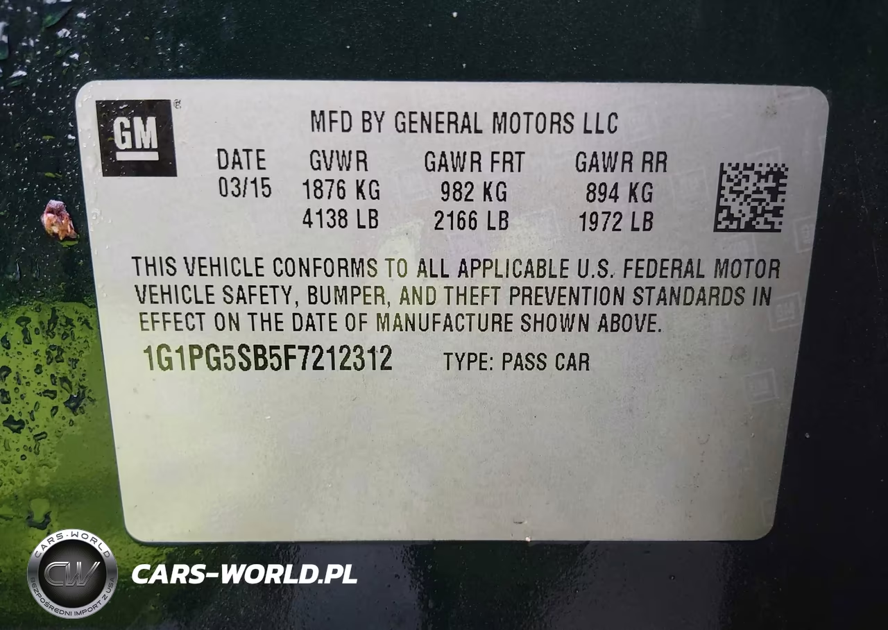 2015 Chevrolet Cruze Ltz VIN:1G1PG5SB5F7212312 - 9