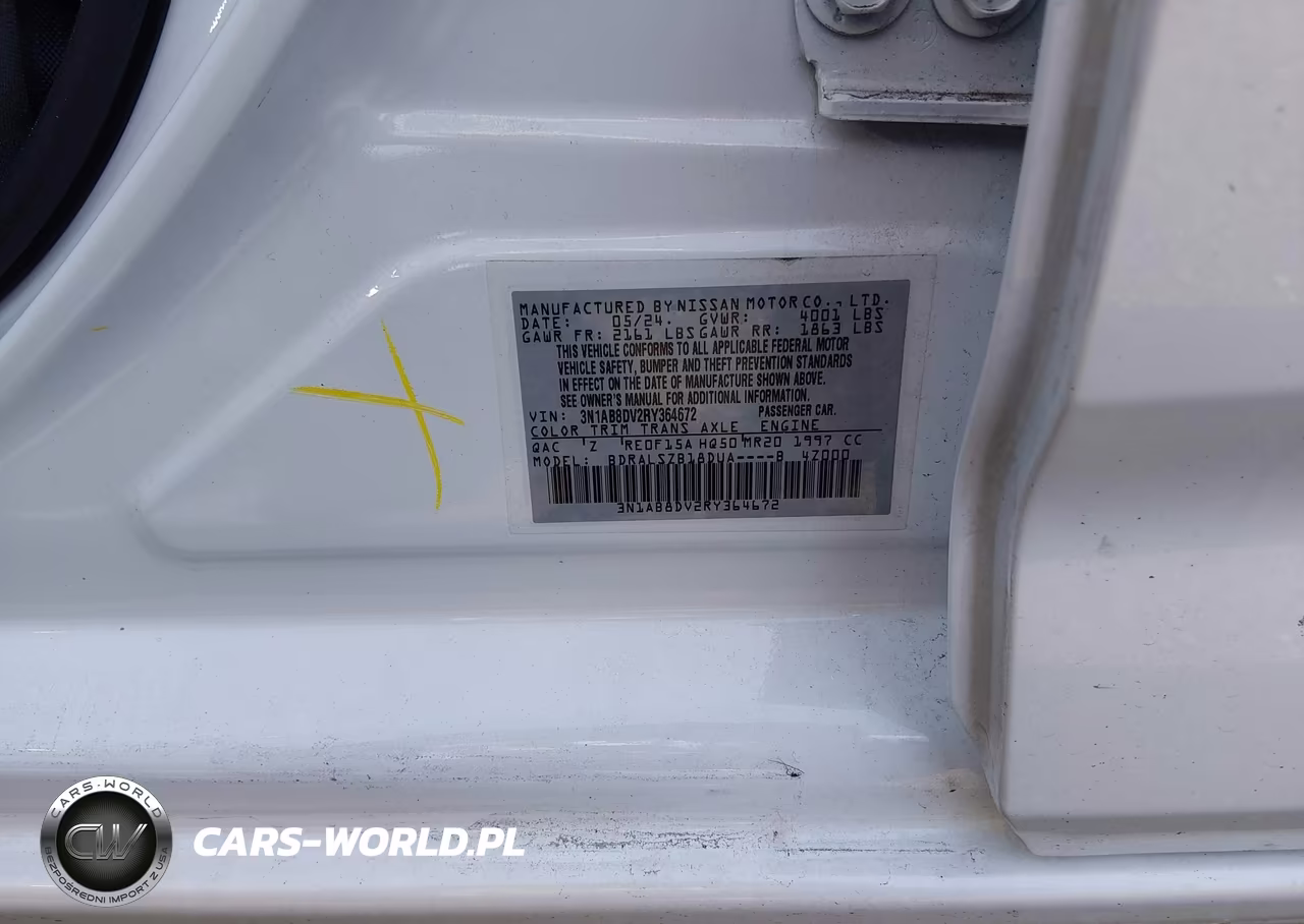 2024 Nissan Sentra Sr Xtronic Cvt VIN:3N1AB8DV2RY364672 - 9
