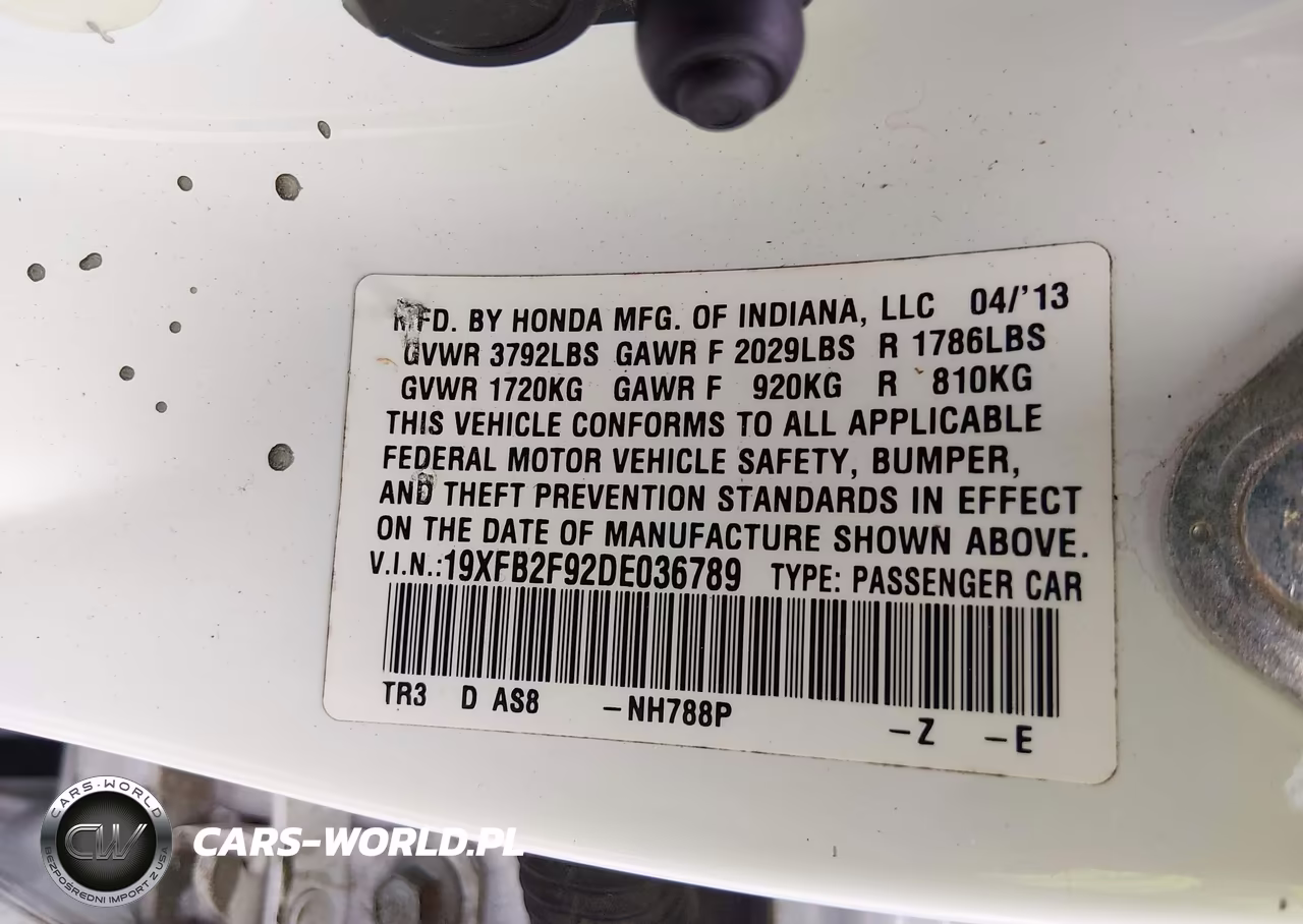 2013 Honda Civic Ex-L VIN:19XFB2F92DE036789 - 9