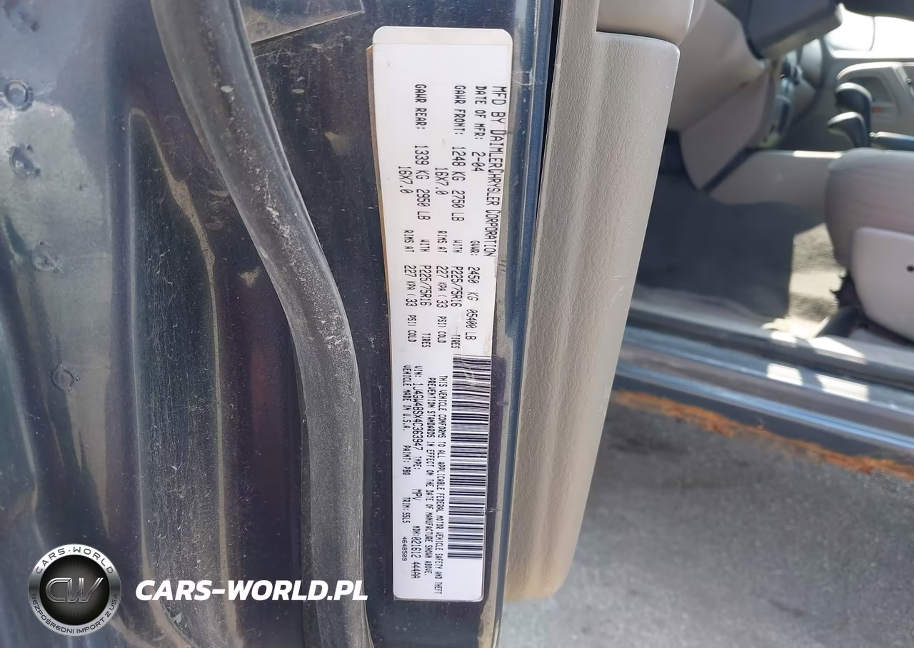 2004 Jeep Grand Cherokee Laredo-Columbia-Freedom VIN:1J4GW48SX4C363947 - 9