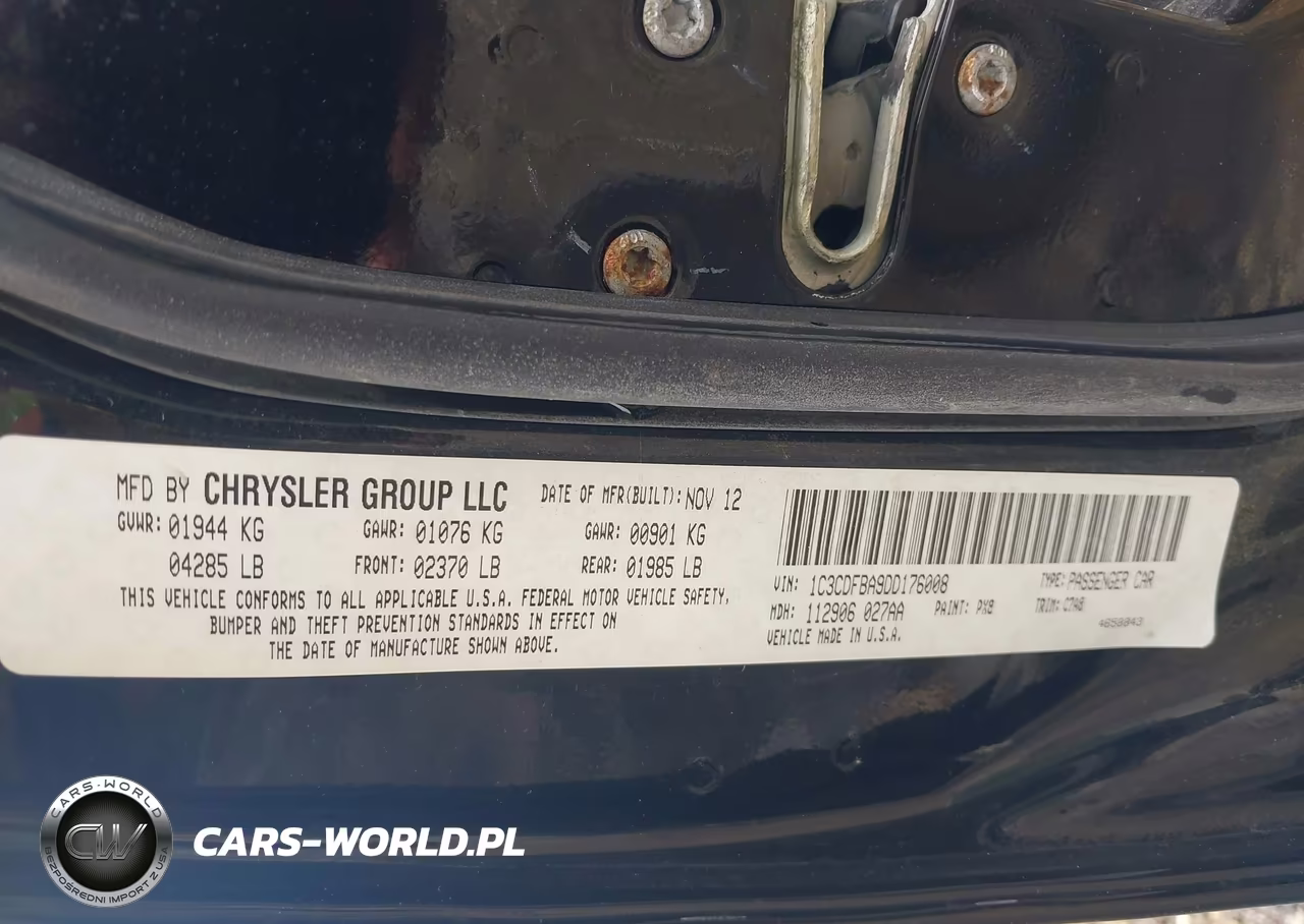 2013 Dodge Dart Rallye VIN:1C3CDFBA9DD176008 - 9