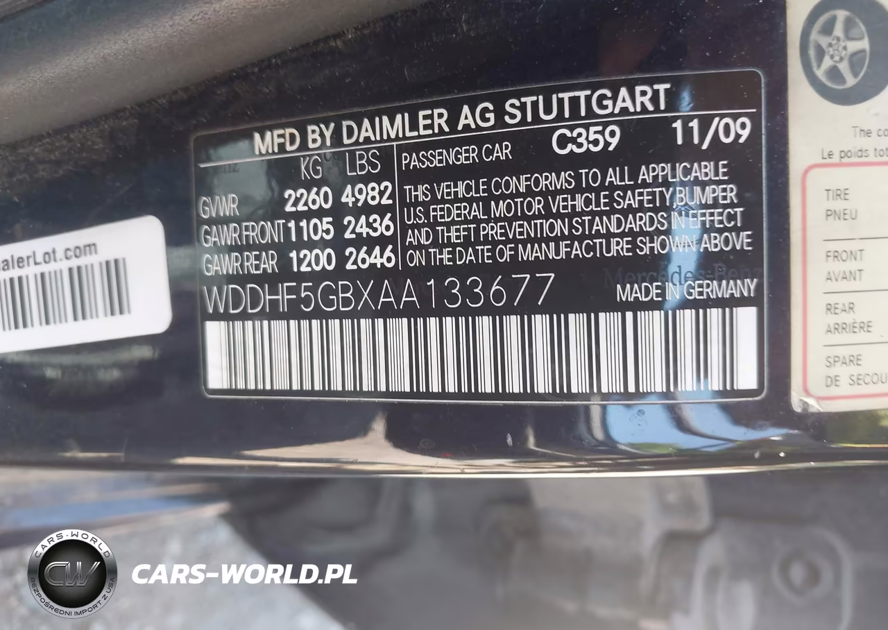 2010 Mercedes-Benz E 350 VIN:WDDHF5GBXAA133677 - 9