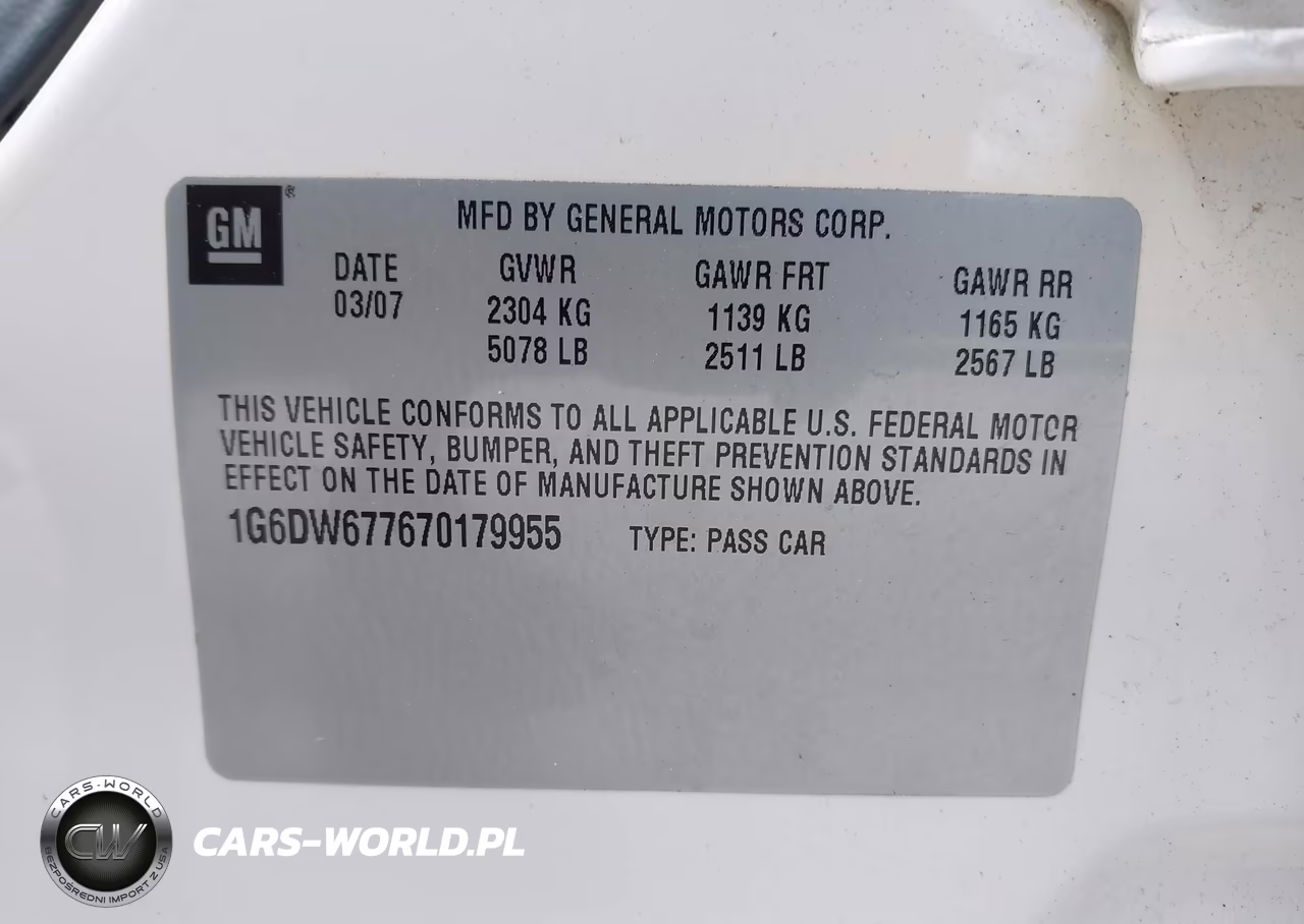 2007 Cadillac Sts V6 VIN:1G6DW677670179955 - 9