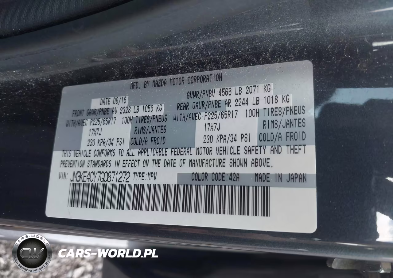 2016 Mazda Cx-5 Touring VIN:JM3KE4CY7G0871272 - 9