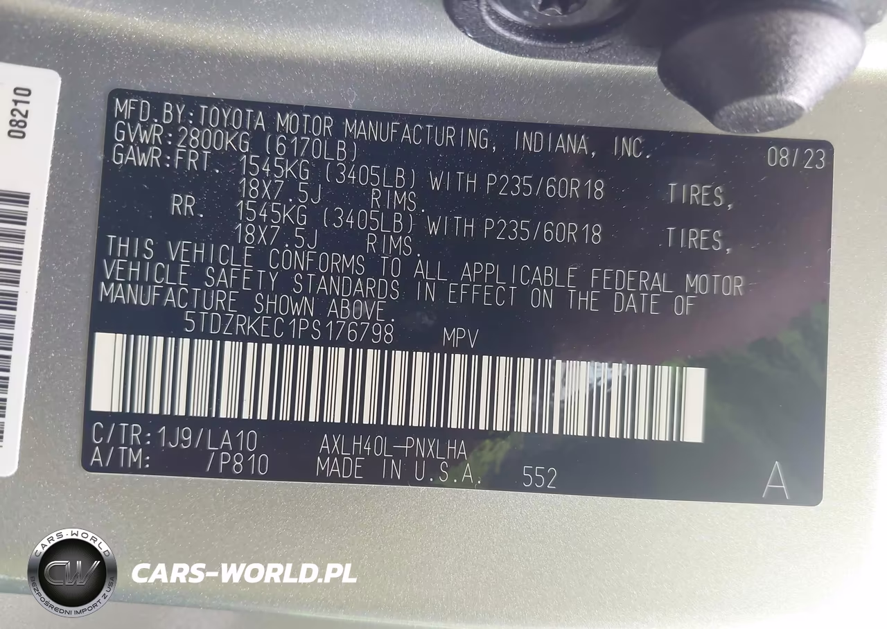 2023 Toyota Sienna Limited VIN:5TDZRKEC1PS176798 - 9