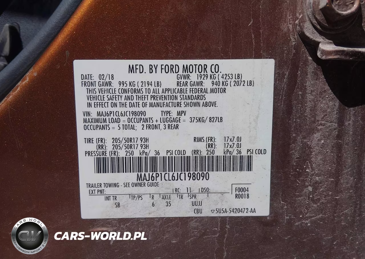 2018 Ford Ecosport Ses VIN:MAJ6P1CL6JC198090 - 9